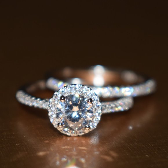 Jewelry - Wedding Ring Set Sterling Silver Ring